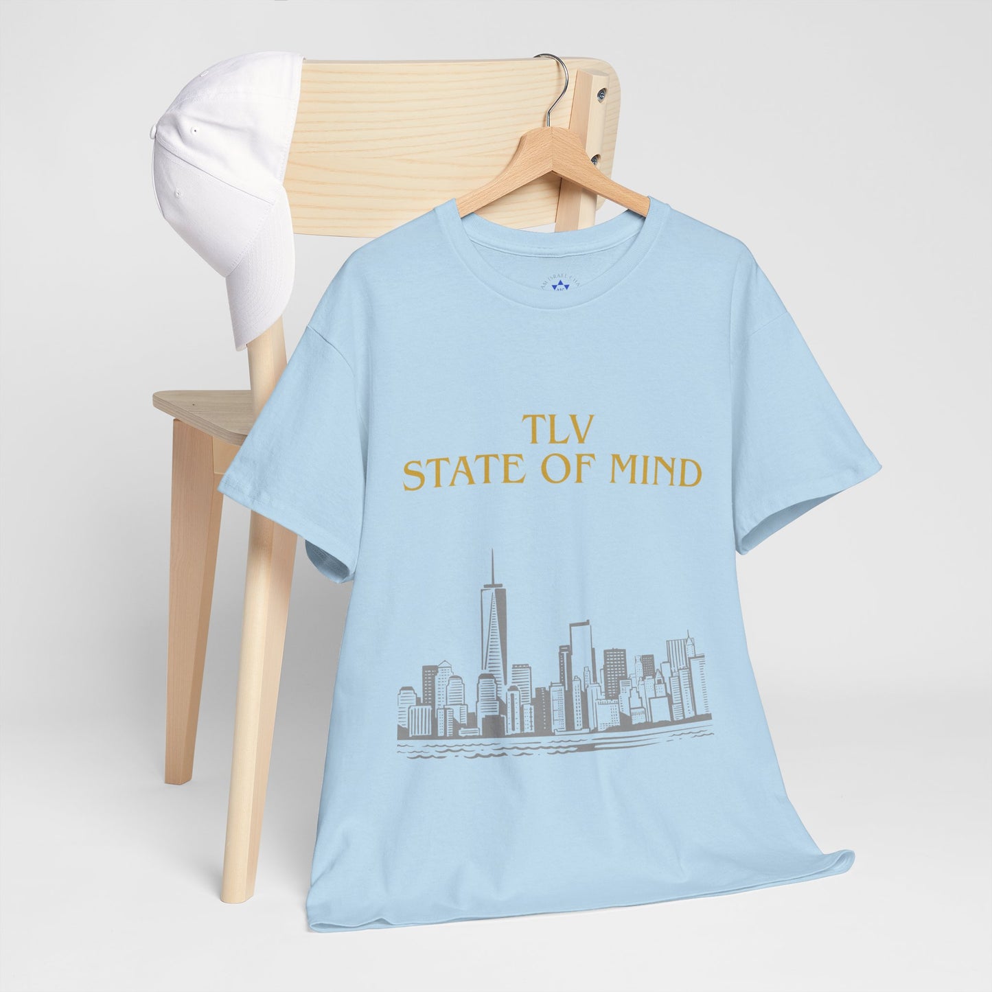 TLV State of Mind T-Shirt – Tel Aviv Skyline (Multiple Colors)