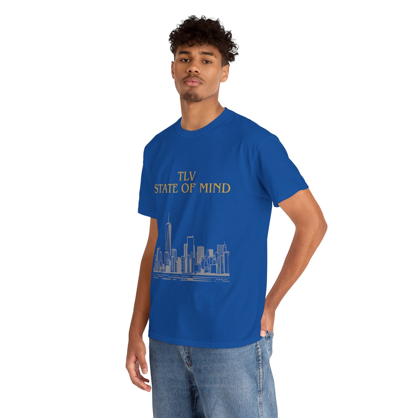 TLV State of Mind T-Shirt – Tel Aviv Skyline (Multiple Colors)