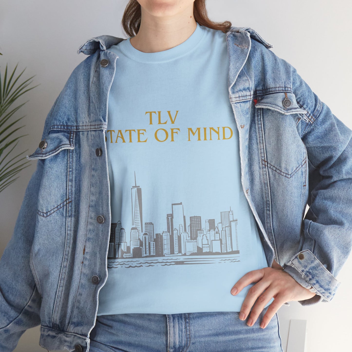 TLV State of Mind T-Shirt – Tel Aviv Skyline (Multiple Colors)