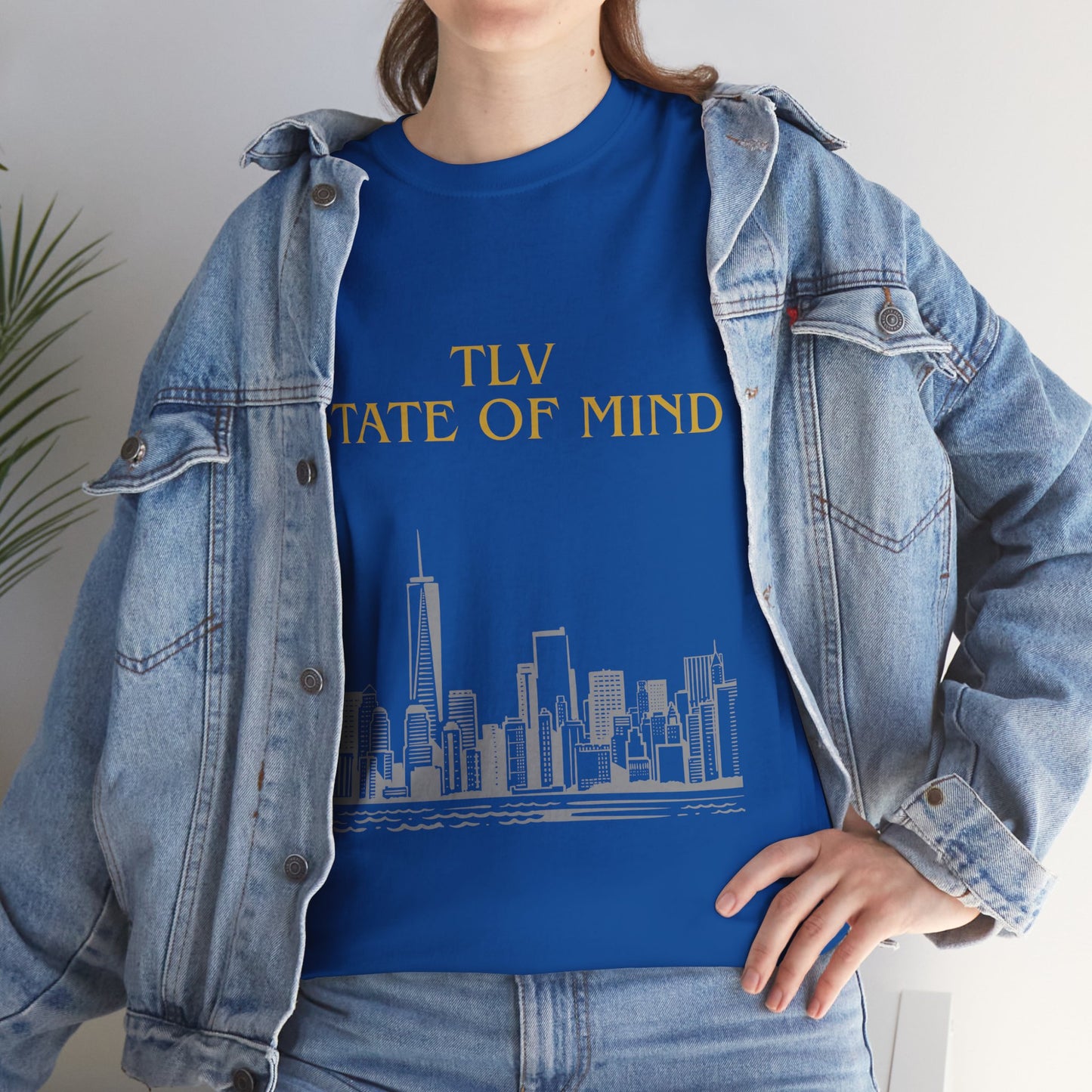 TLV State of Mind T-Shirt – Tel Aviv Skyline (Multiple Colors)