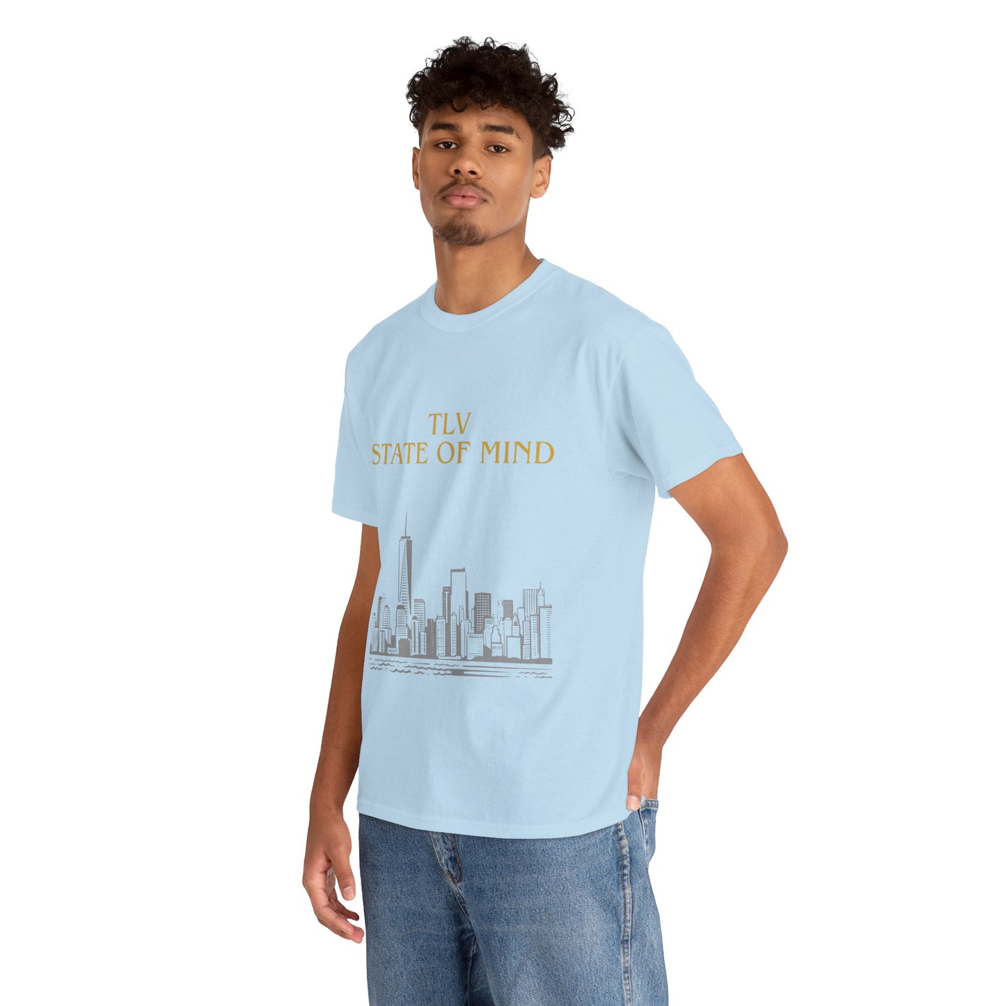 TLV State of Mind T-Shirt – Tel Aviv Skyline (Multiple Colors)