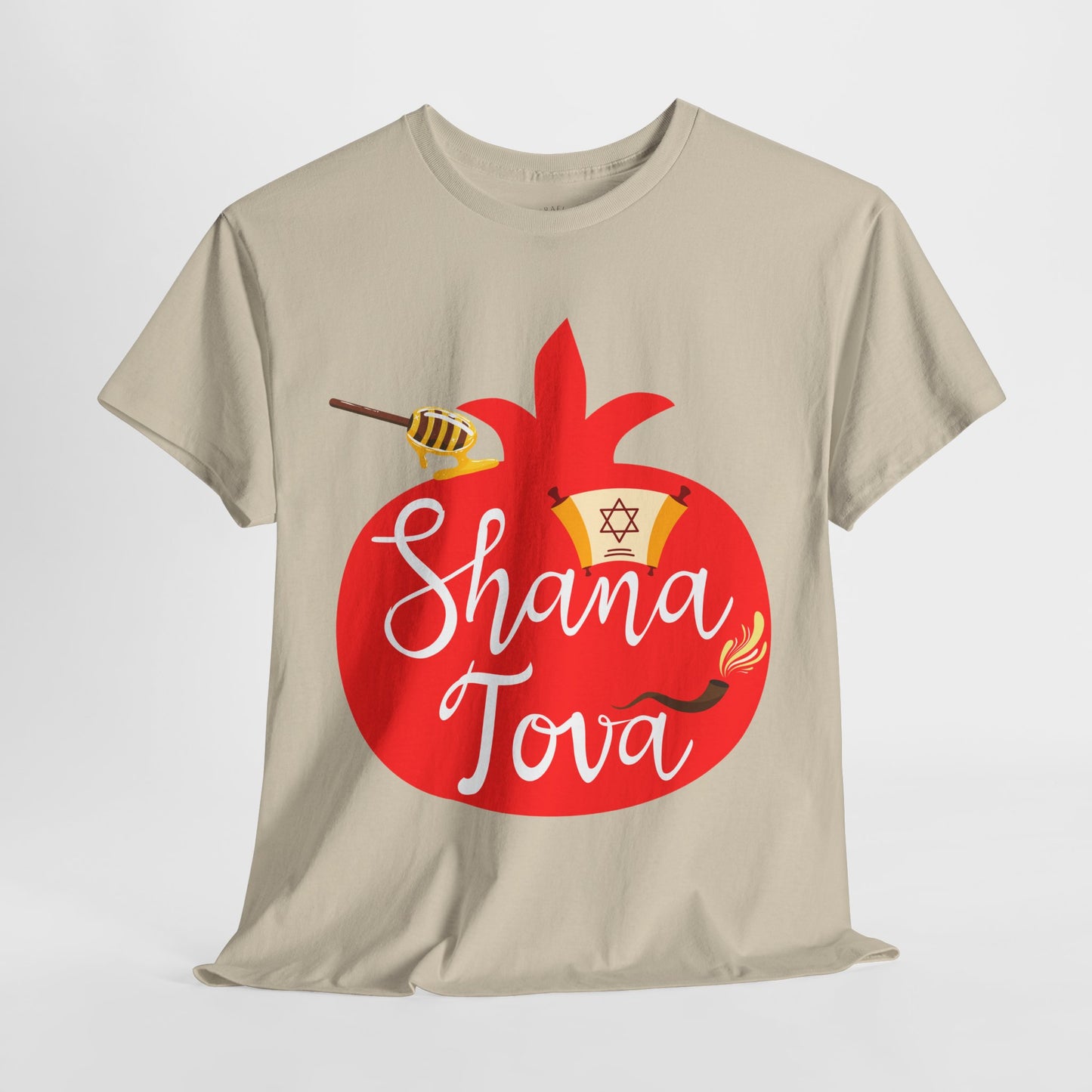 Shana Tova T-Shirt – Rosh Hashanah Pomegranate Design (Multiple Colors)