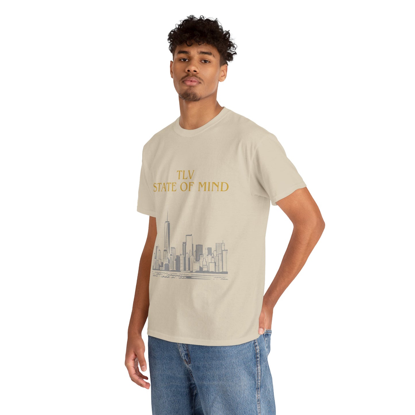 TLV State of Mind T-Shirt – Tel Aviv Skyline (Multiple Colors)