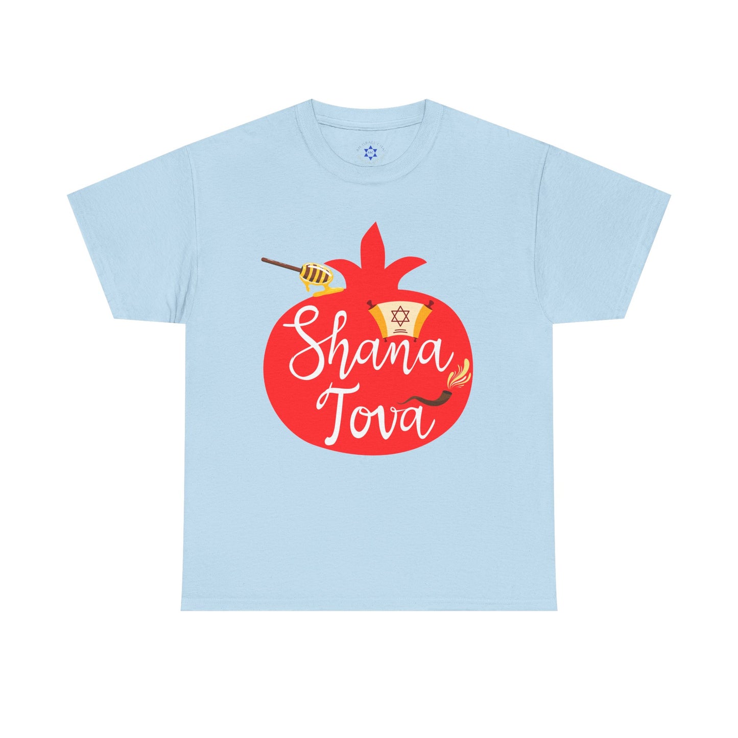 Shana Tova T-Shirt – Rosh Hashanah Pomegranate Design (Multiple Colors)