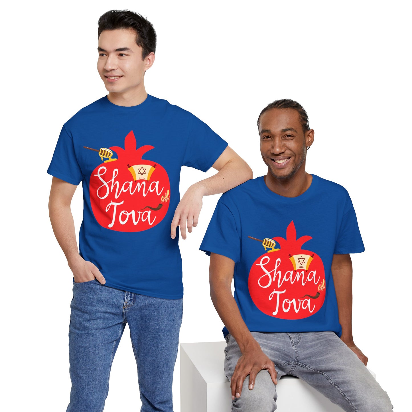 Shana Tova T-Shirt – Rosh Hashanah Pomegranate Design (Multiple Colors)