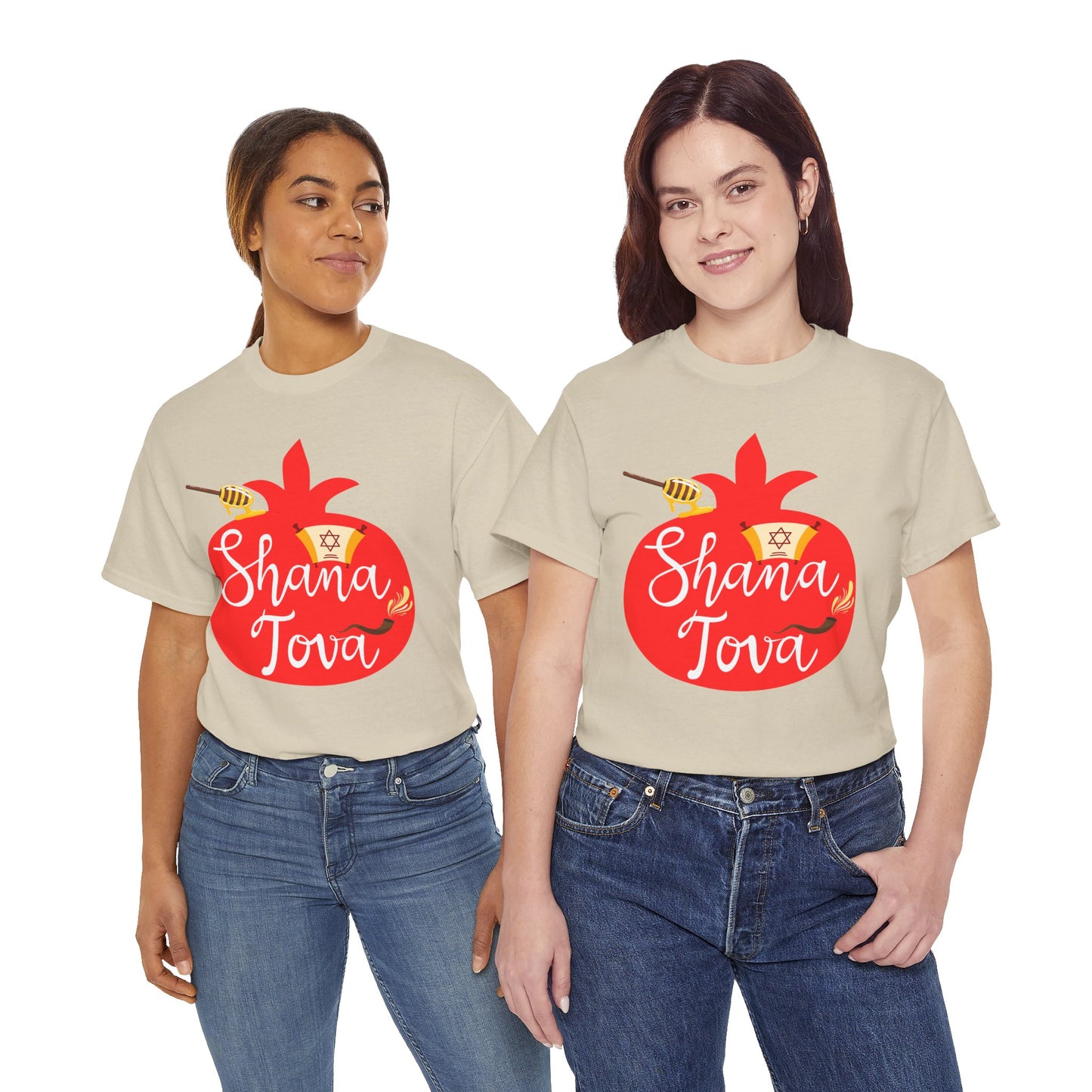 Shana Tova T-Shirt – Rosh Hashanah Pomegranate Design (Multiple Colors)