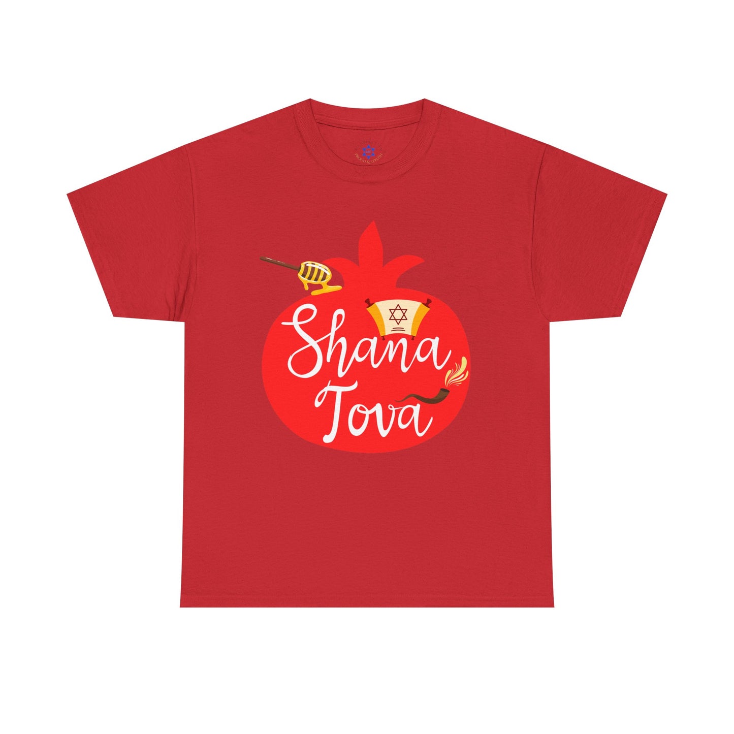 Shana Tova T-Shirt – Rosh Hashanah Pomegranate Design (Multiple Colors)