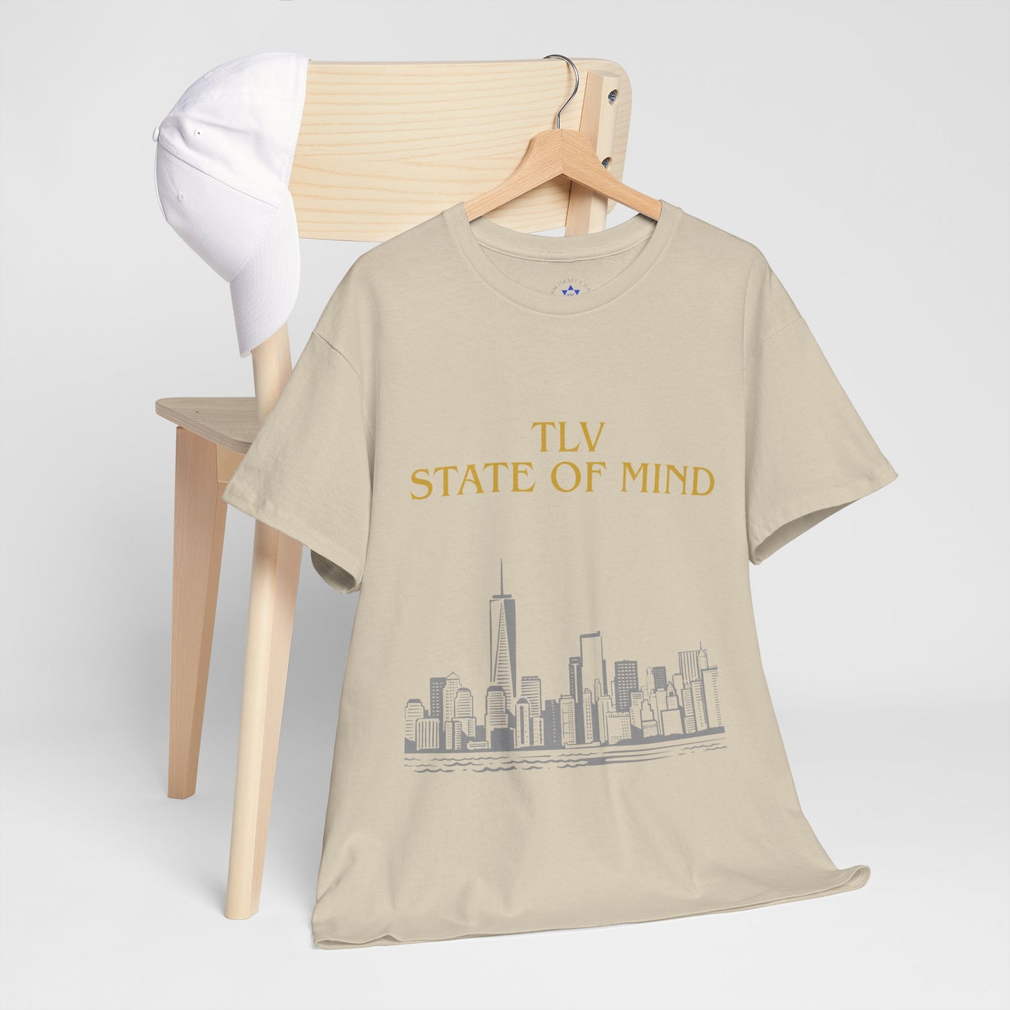 TLV State of Mind T-Shirt – Tel Aviv Skyline (Multiple Colors)