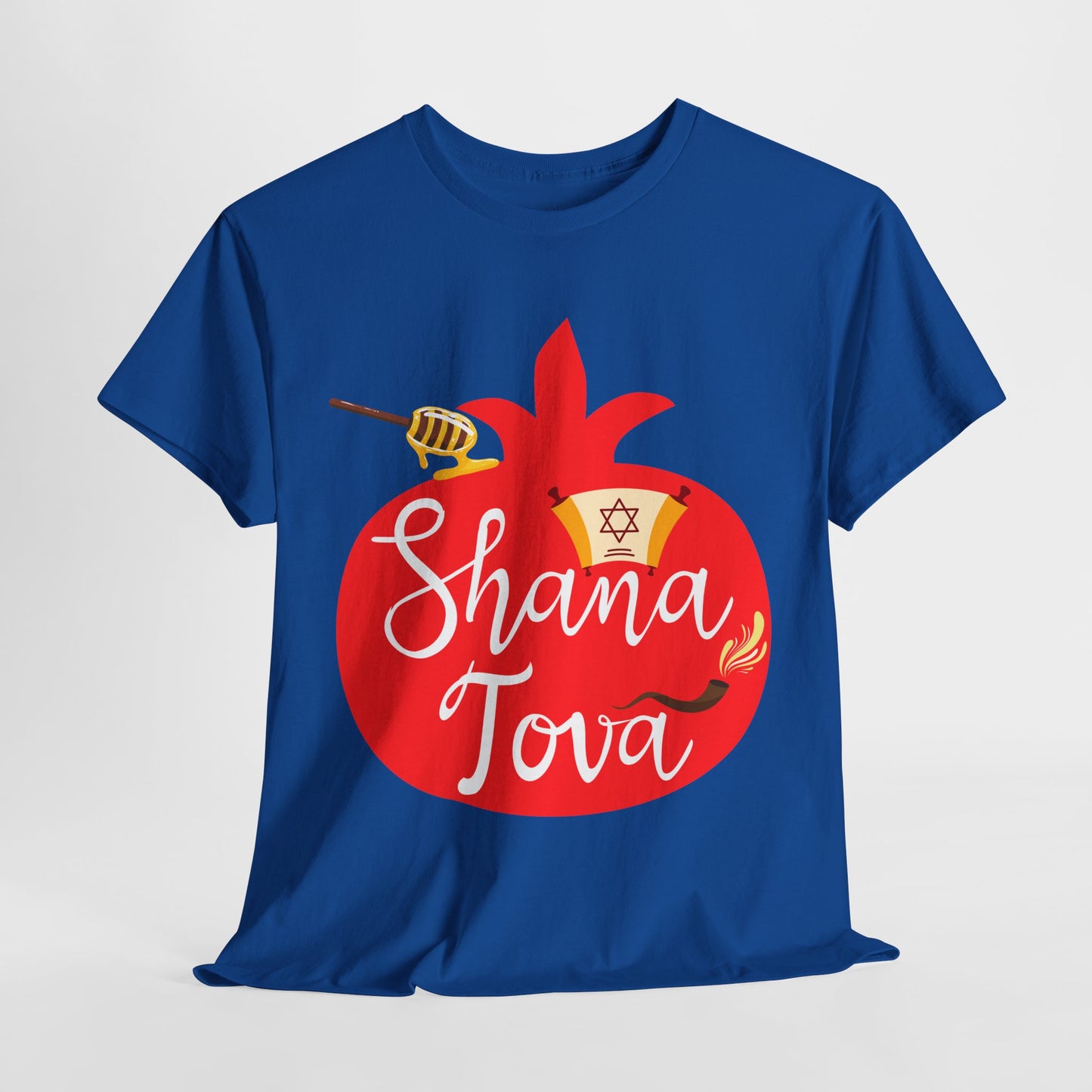 Shana Tova T-Shirt – Rosh Hashanah Pomegranate Design (Multiple Colors)