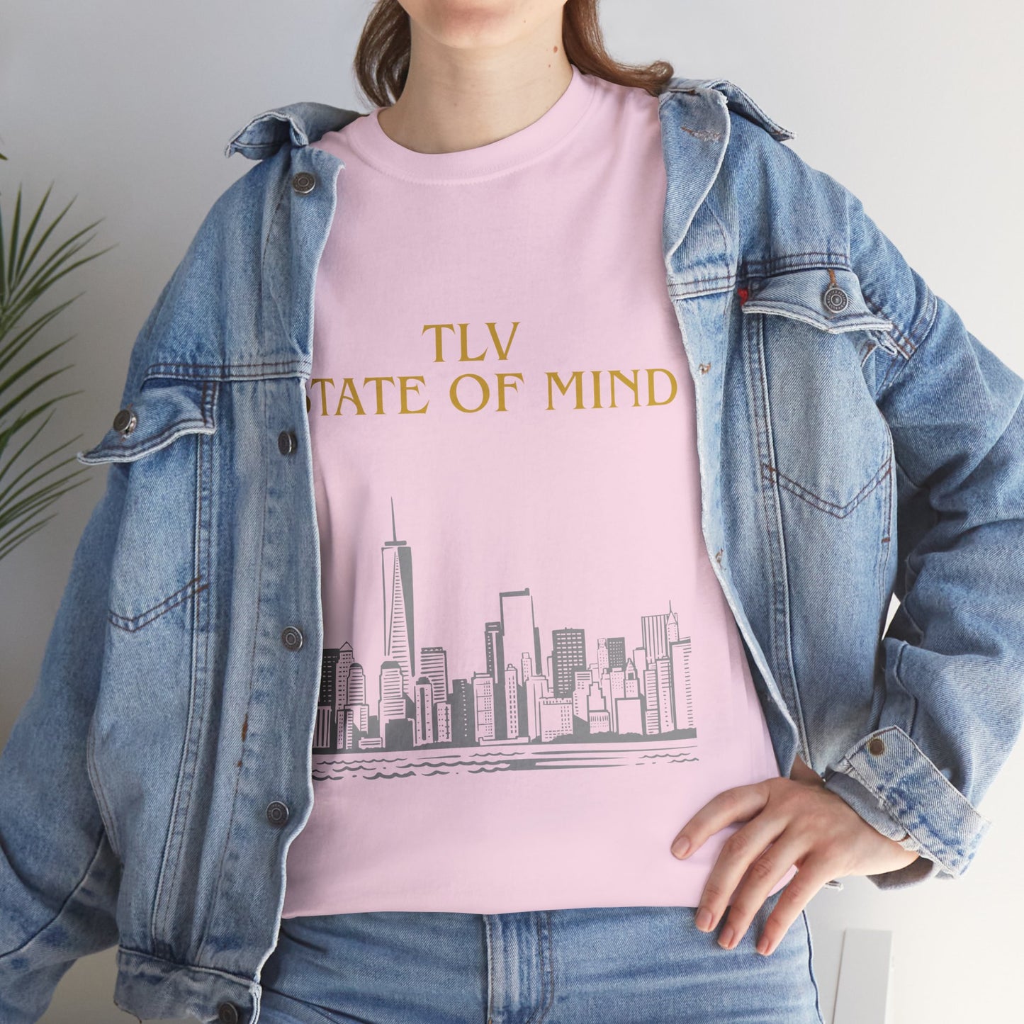 TLV State of Mind T-Shirt – Tel Aviv Skyline (Multiple Colors)