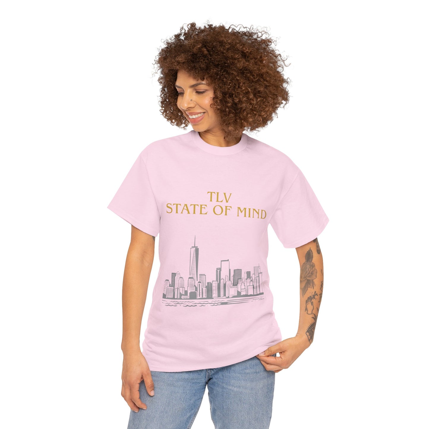 TLV State of Mind T-Shirt – Tel Aviv Skyline (Multiple Colors)