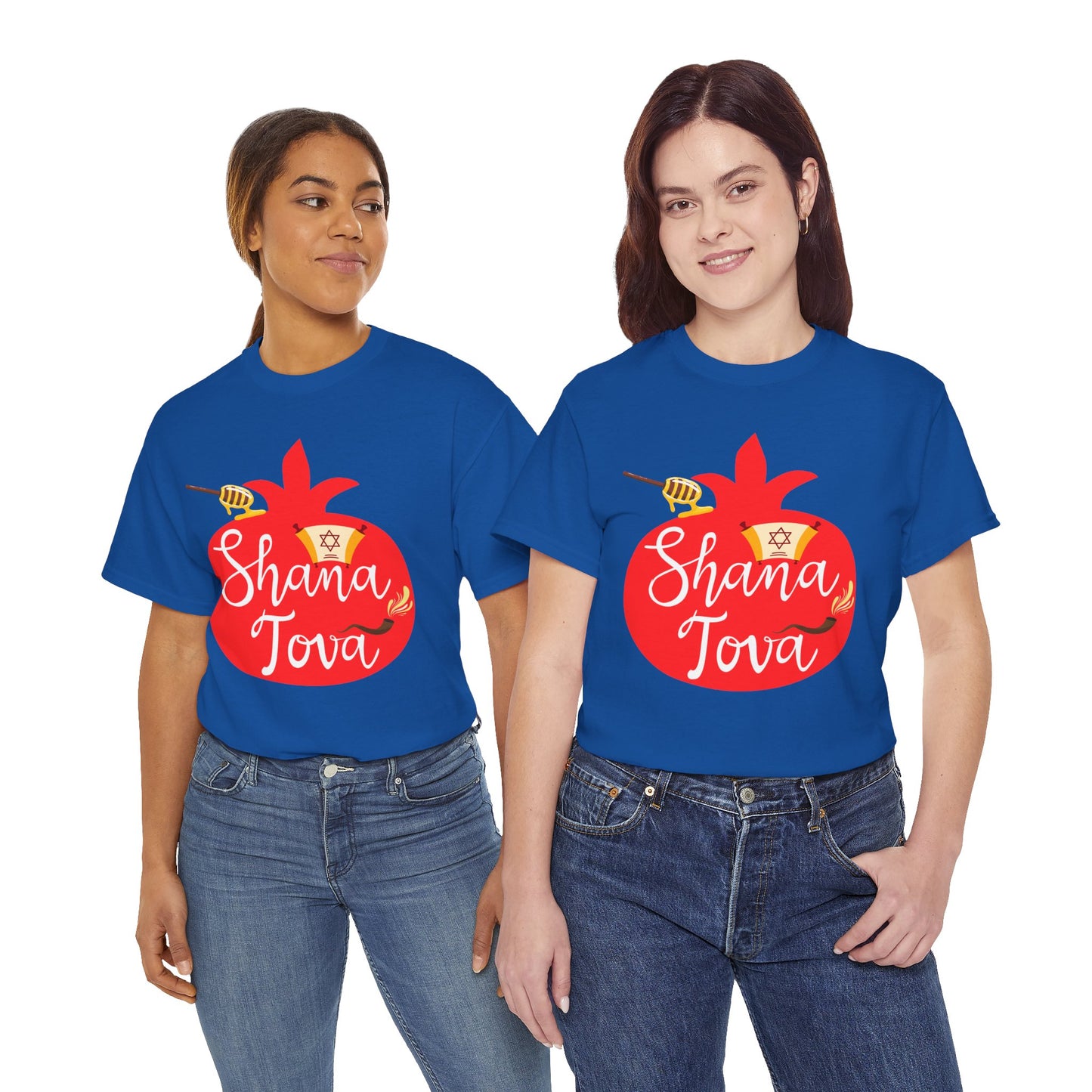 Shana Tova T-Shirt – Rosh Hashanah Pomegranate Design (Multiple Colors)