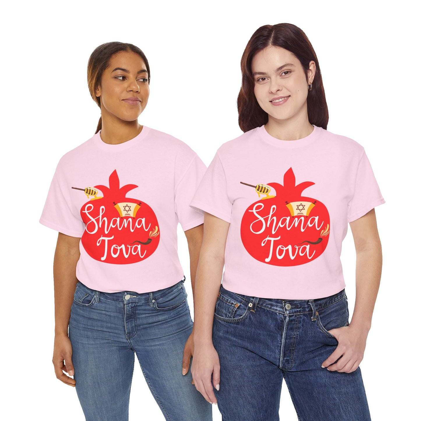 Shana Tova T-Shirt – Rosh Hashanah Pomegranate Design (Multiple Colors)