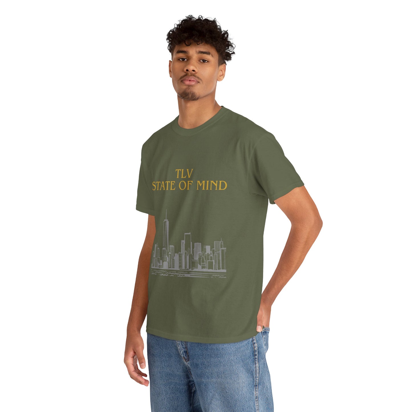 TLV State of Mind T-Shirt – Tel Aviv Skyline (Multiple Colors)
