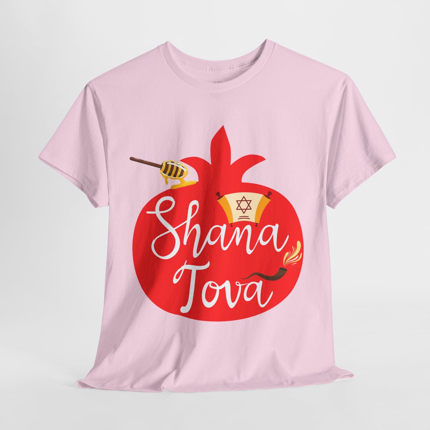 Shana Tova T-Shirt – Rosh Hashanah Pomegranate Design (Multiple Colors)