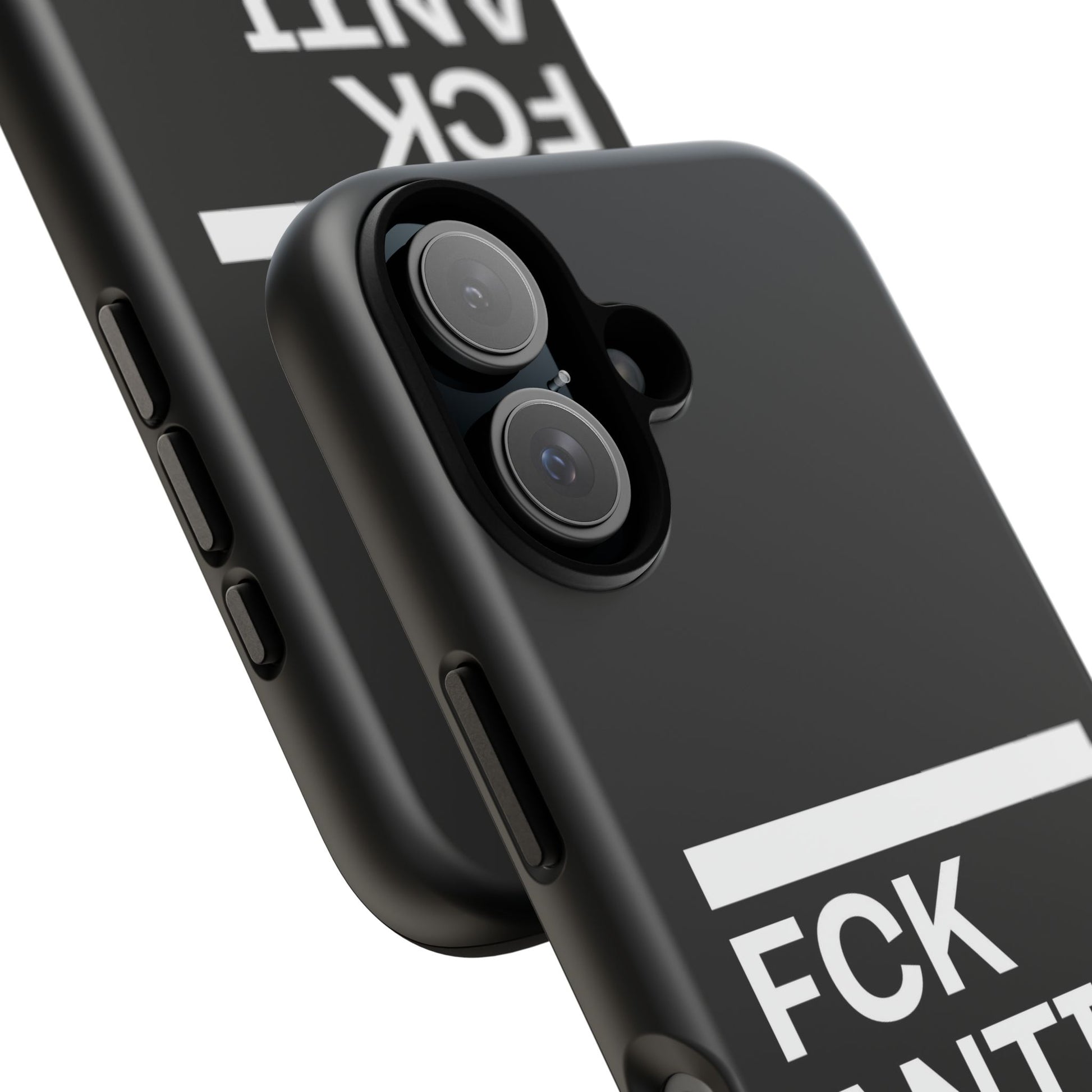 iPhone 16 "FCK ANTISMTSM" protective Phone cover.