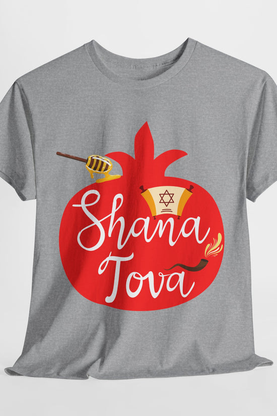 Shana Tova T-Shirt – Rosh Hashanah Pomegranate Design (Multiple Colors)
