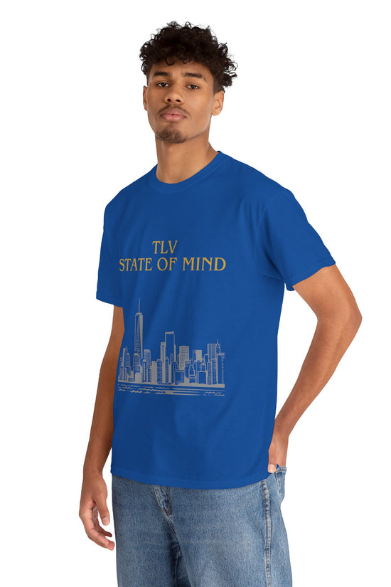 TLV State of Mind T-Shirt – Tel Aviv Skyline (Multiple Colors)