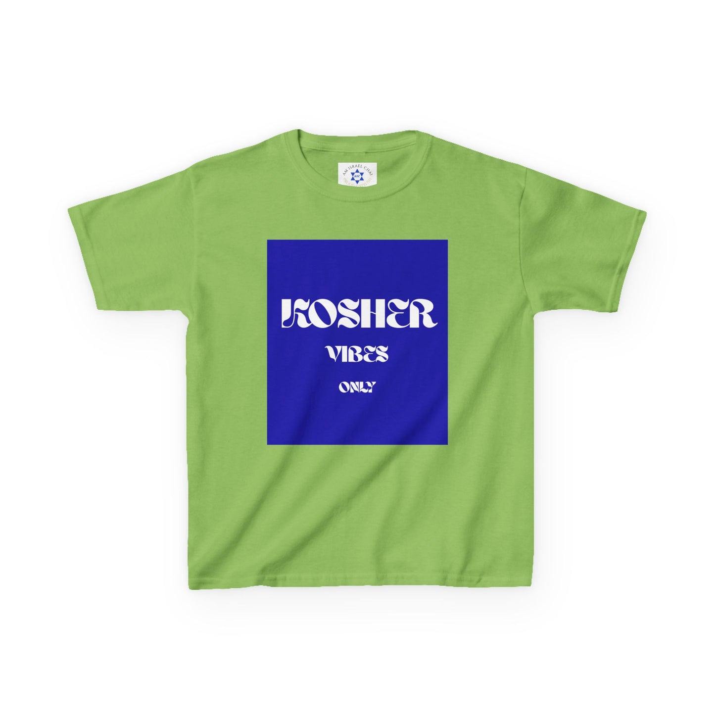 Kosher Vibes Only T-Shirt – Trendy Am Israel Chai Club - Variety of Colors
