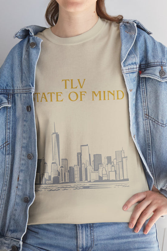 TLV State of Mind T-Shirt – Tel Aviv Skyline (Multiple Colors)