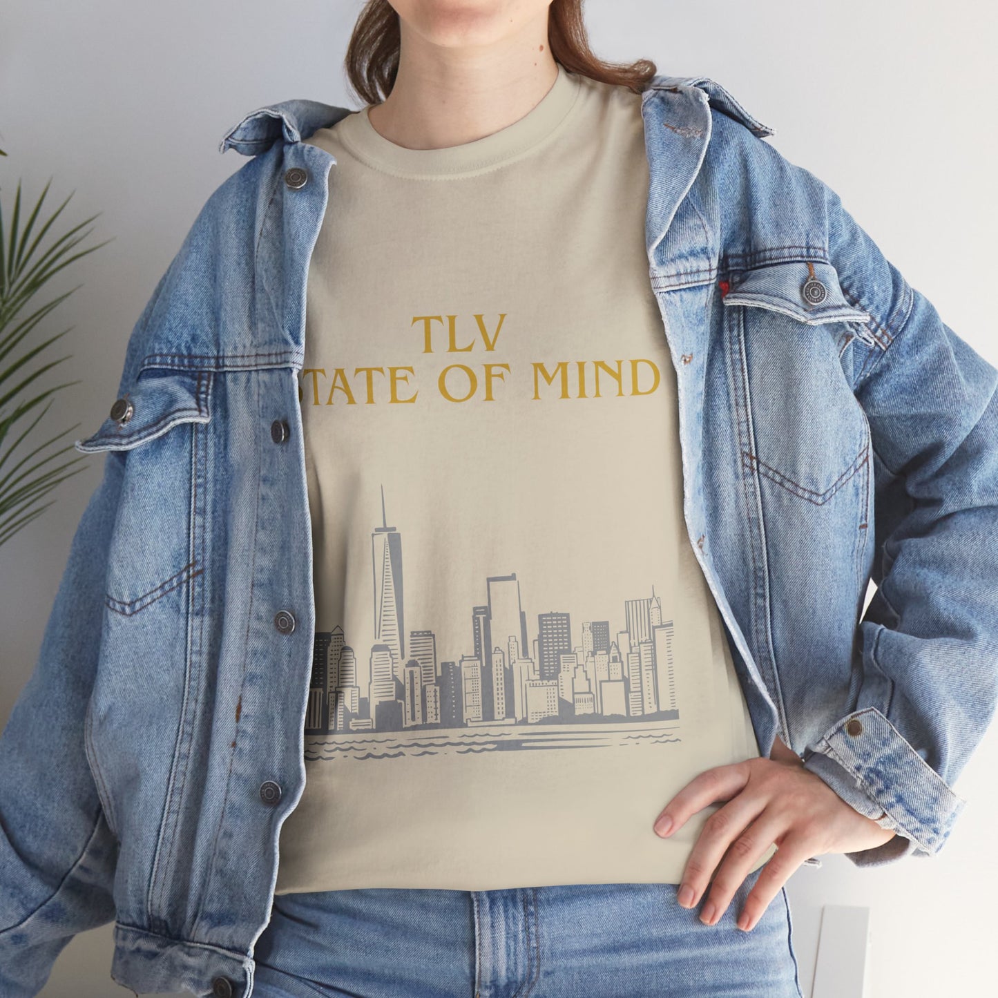 TLV State of Mind T-Shirt – Tel Aviv Skyline (Multiple Colors)