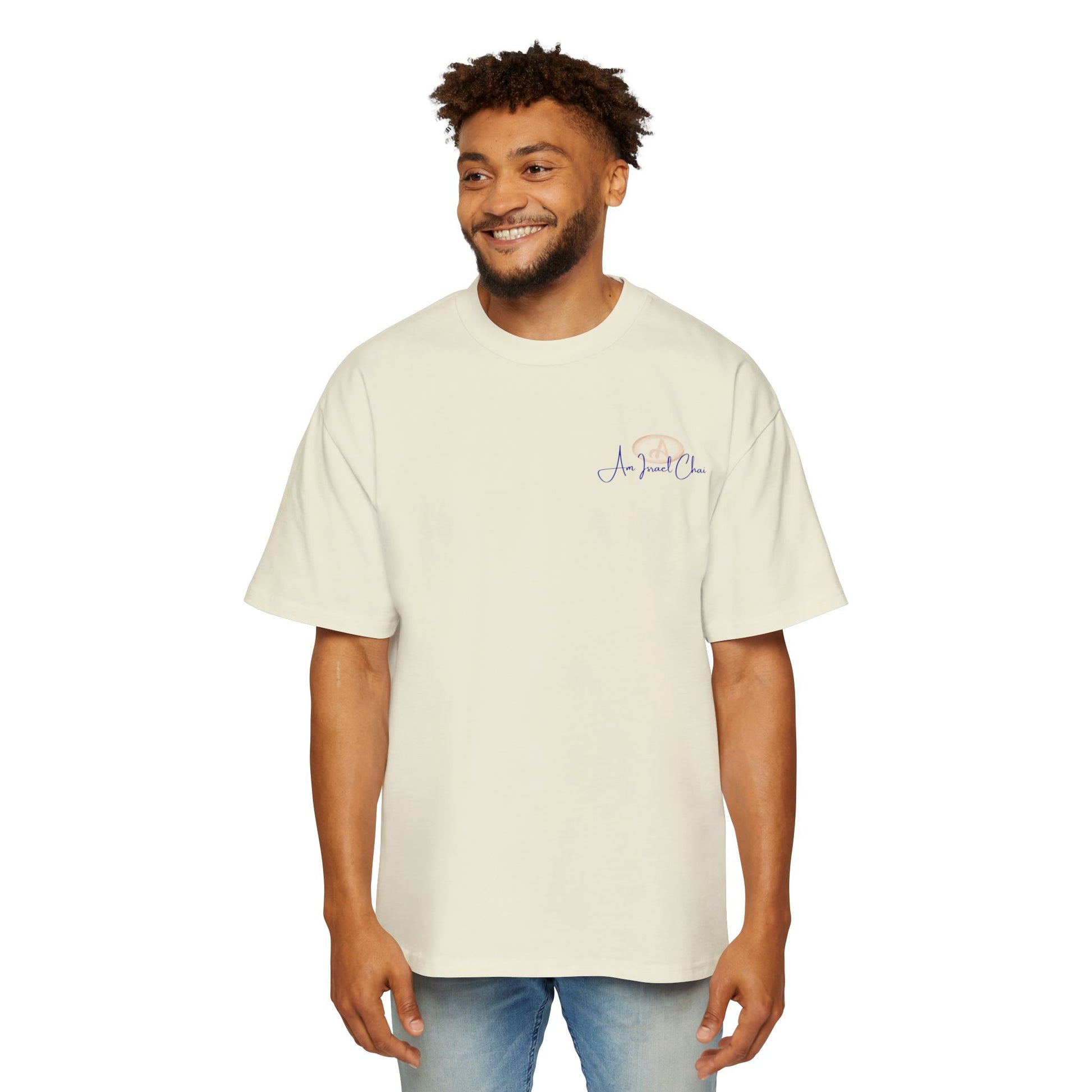 Oversized “Am Israel Chai” Tee – Chai Club Edition