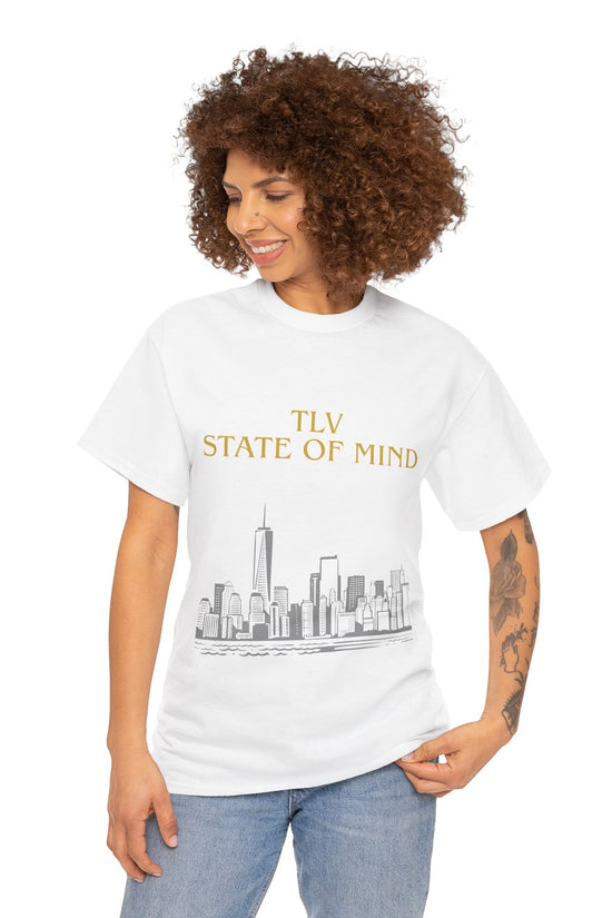TLV State of Mind T-Shirt – Tel Aviv Skyline (Multiple Colors)