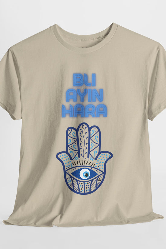 Bli Ayin Hara T-Shirt – Evil Eye Protection Design (Multiple Colors)