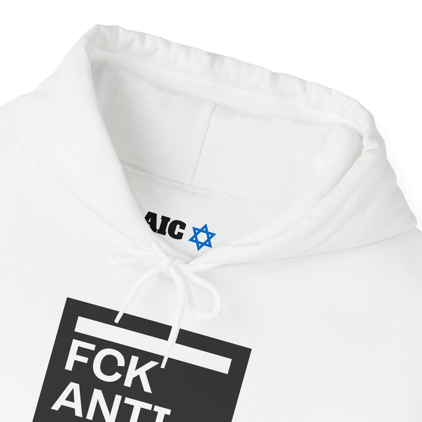 FCK Antisemitism Hoodie + Am Israel Chai Desing