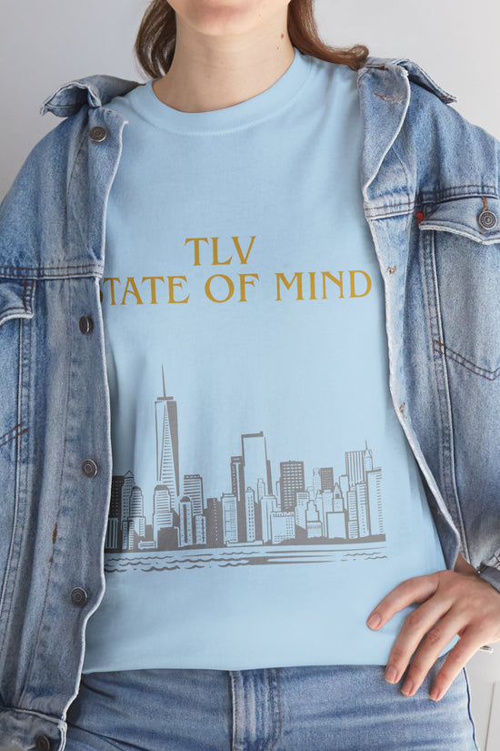 TLV State of Mind T-Shirt – Tel Aviv Skyline (Multiple Colors)