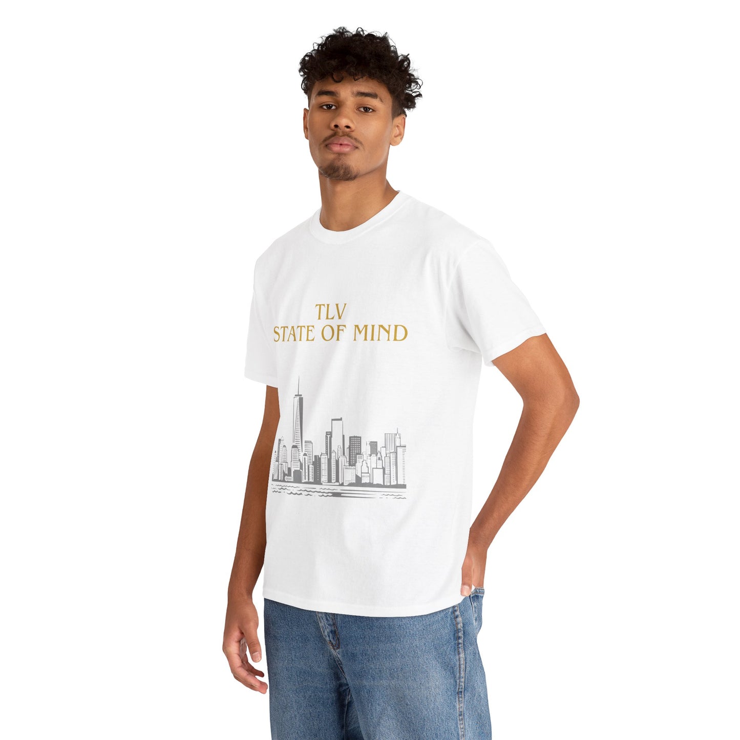 TLV State of Mind T-Shirt – Tel Aviv Skyline (Multiple Colors)