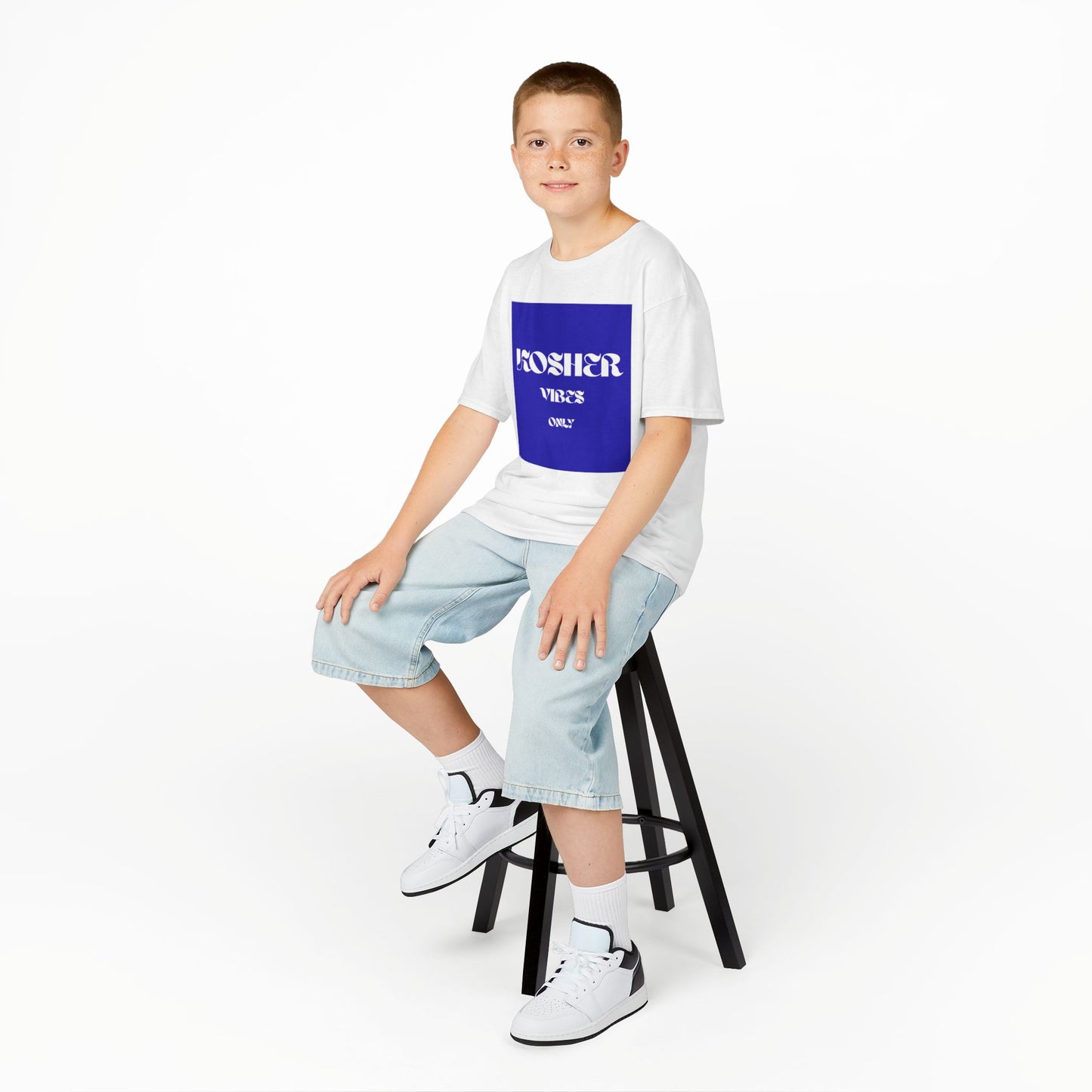 Kosher Vibes Only T-Shirt – Trendy Am Israel Chai Club - Variety of Colors