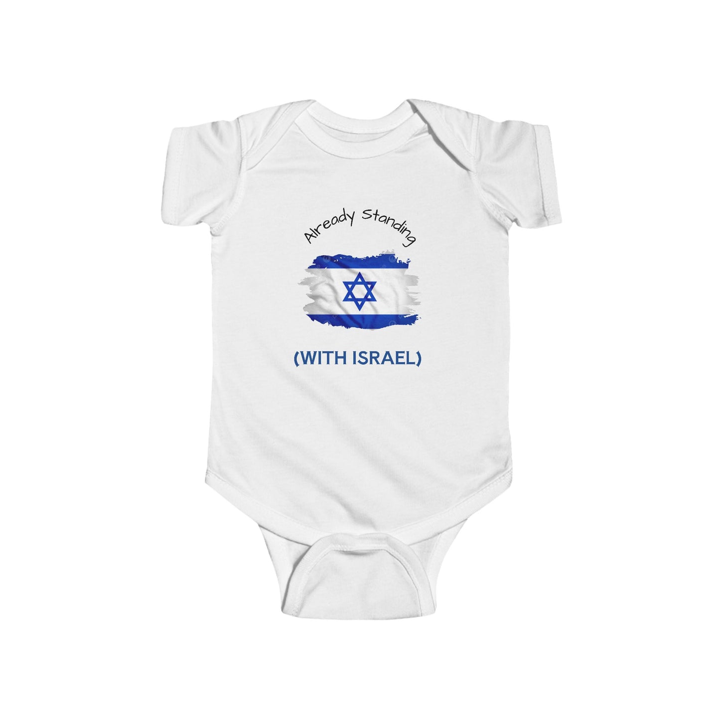Israel-Themed Baby Bodysuit, Adorable Infants Outfit, Baby Shower Gift, Toddler Onesie, Jewish Heritage Apparel