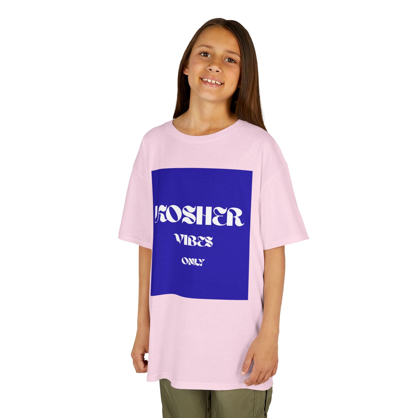 Kosher Vibes Only T-Shirt – Trendy Am Israel Chai Club - Variety of Colors