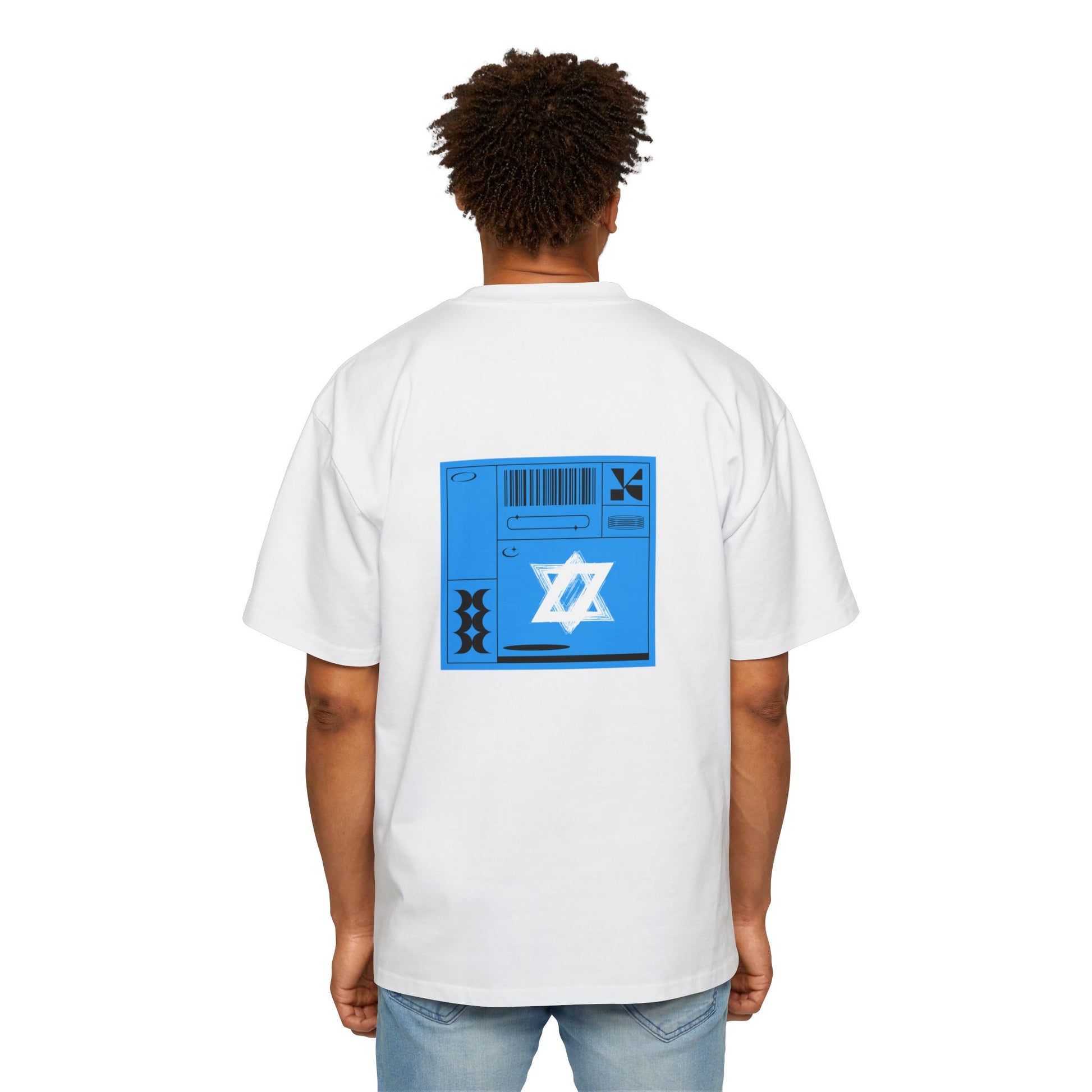 Oversized white Magen David – Modern Jewish Streetwear