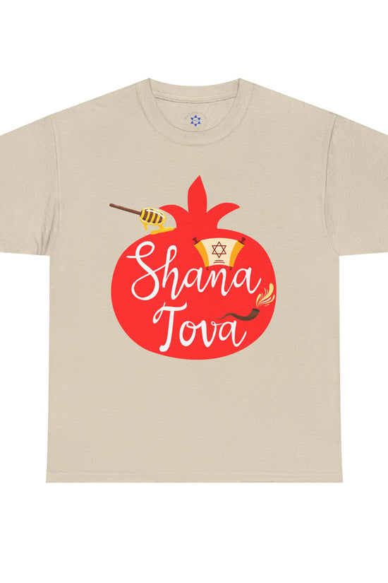 Shana Tova T-Shirt – Rosh Hashanah Pomegranate Design (Multiple Colors)