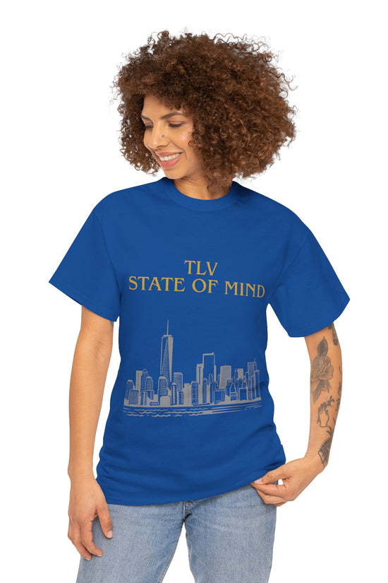 TLV State of Mind T-Shirt – Tel Aviv Skyline (Multiple Colors)