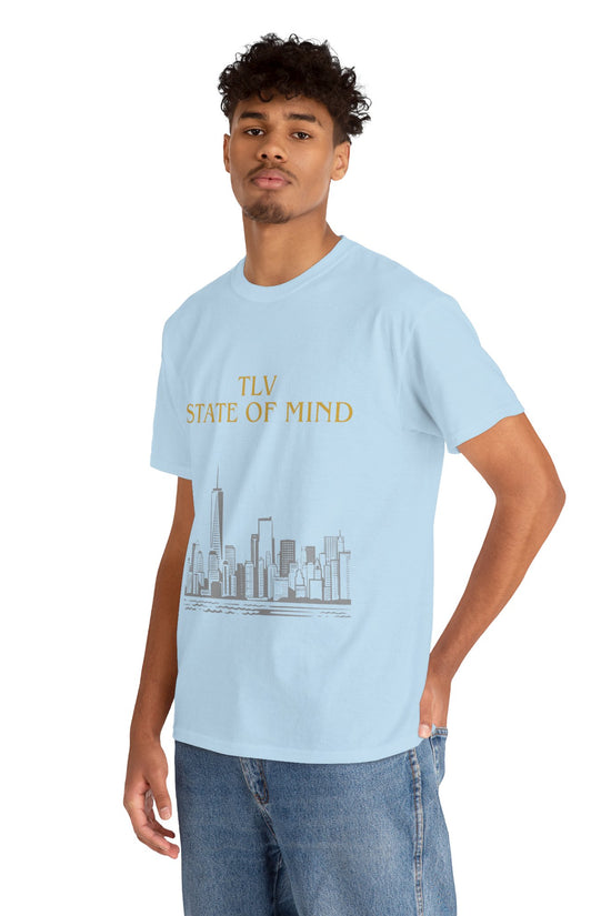 TLV State of Mind T-Shirt – Tel Aviv Skyline (Multiple Colors)