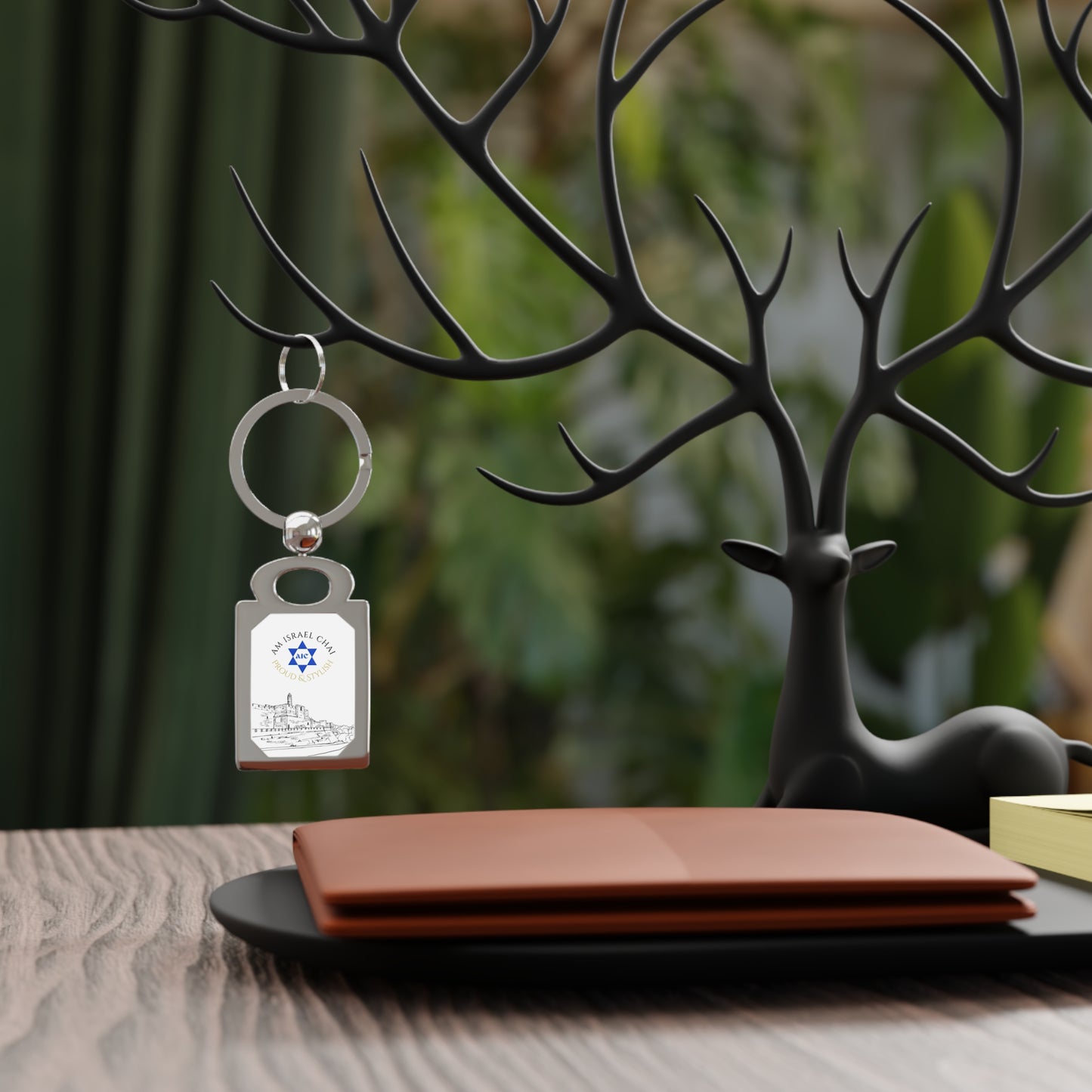 Jerusalem AIC Keychain – Am Israel Chai