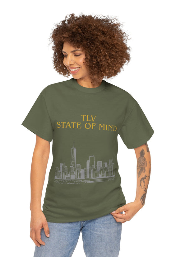 TLV State of Mind T-Shirt – Tel Aviv Skyline (Multiple Colors)