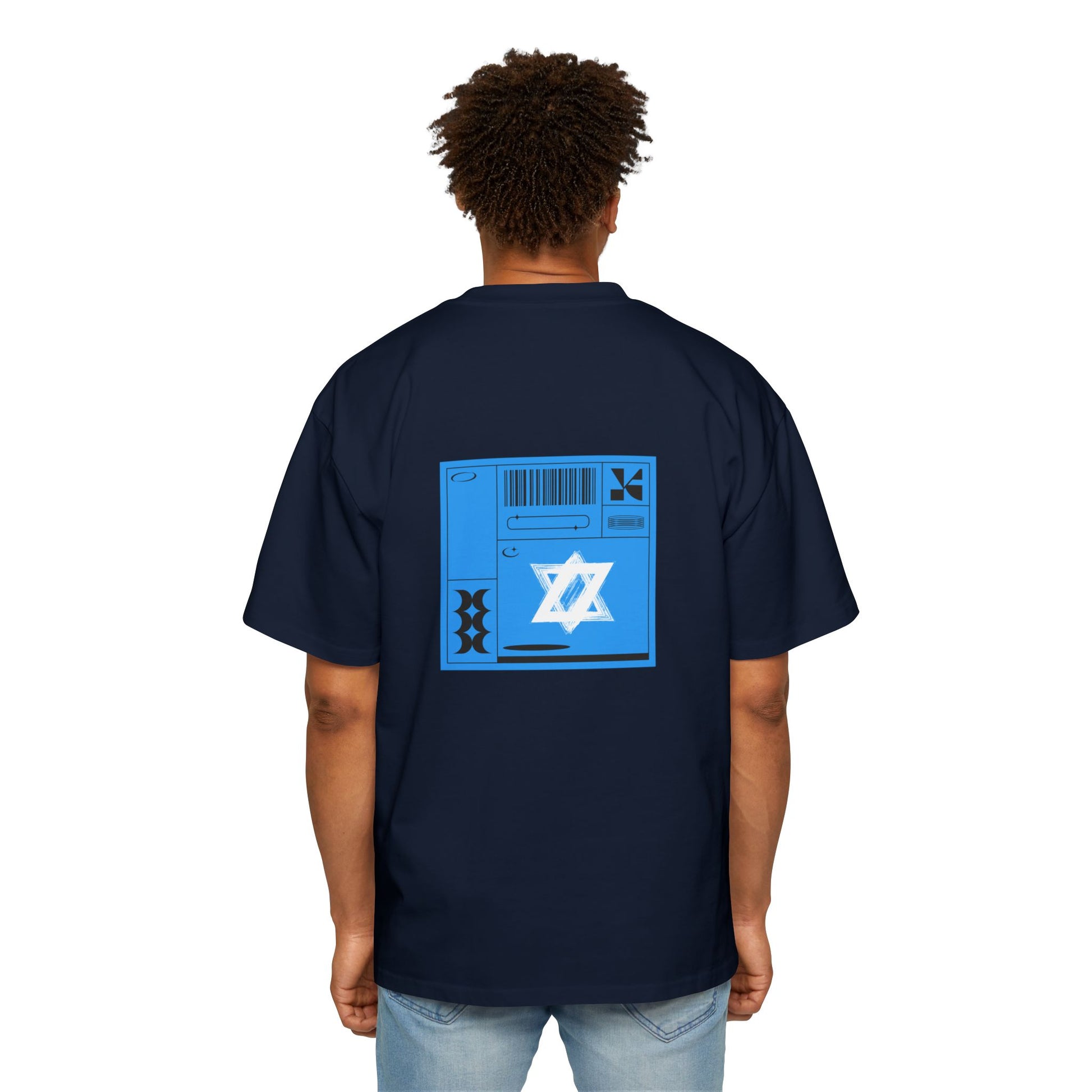 Oversized white Magen David – Modern Jewish Streetwear