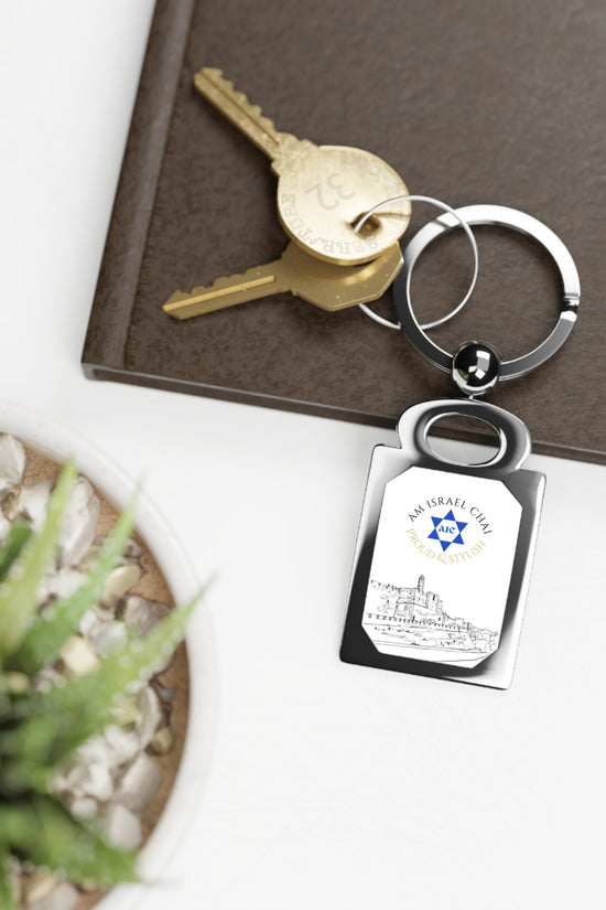 Jerusalem AIC Keychain – Am Israel Chai