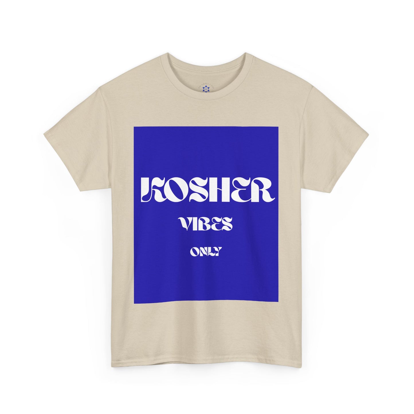 Kosher Vibes Only T-Shirt – Trendy Am Israel Chai Club -Variety of Colors