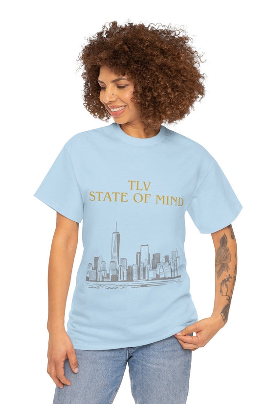 TLV State of Mind T-Shirt – Tel Aviv Skyline (Multiple Colors)