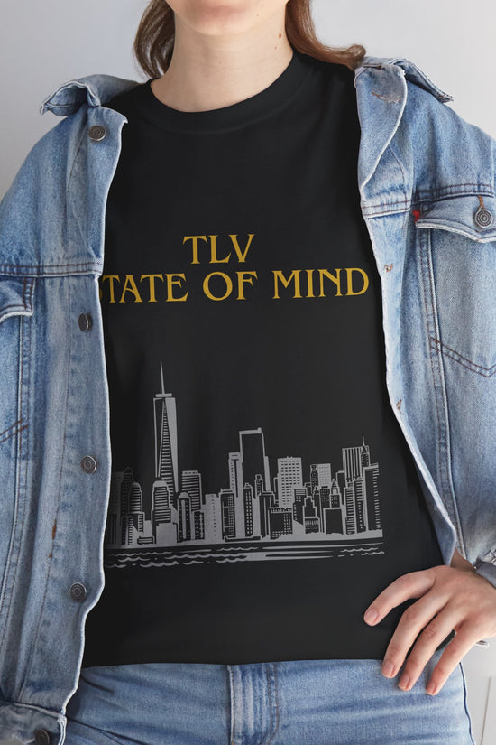 TLV State of Mind T-Shirt – Tel Aviv Skyline (Multiple Colors)