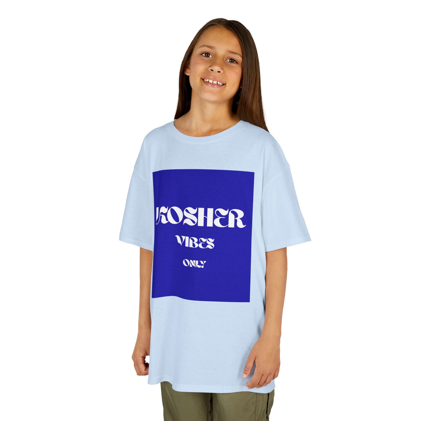 Kosher Vibes Only T-Shirt – Trendy Am Israel Chai Club - Variety of Colors