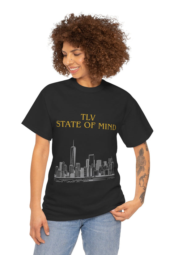 TLV State of Mind T-Shirt – Tel Aviv Skyline (Multiple Colors)