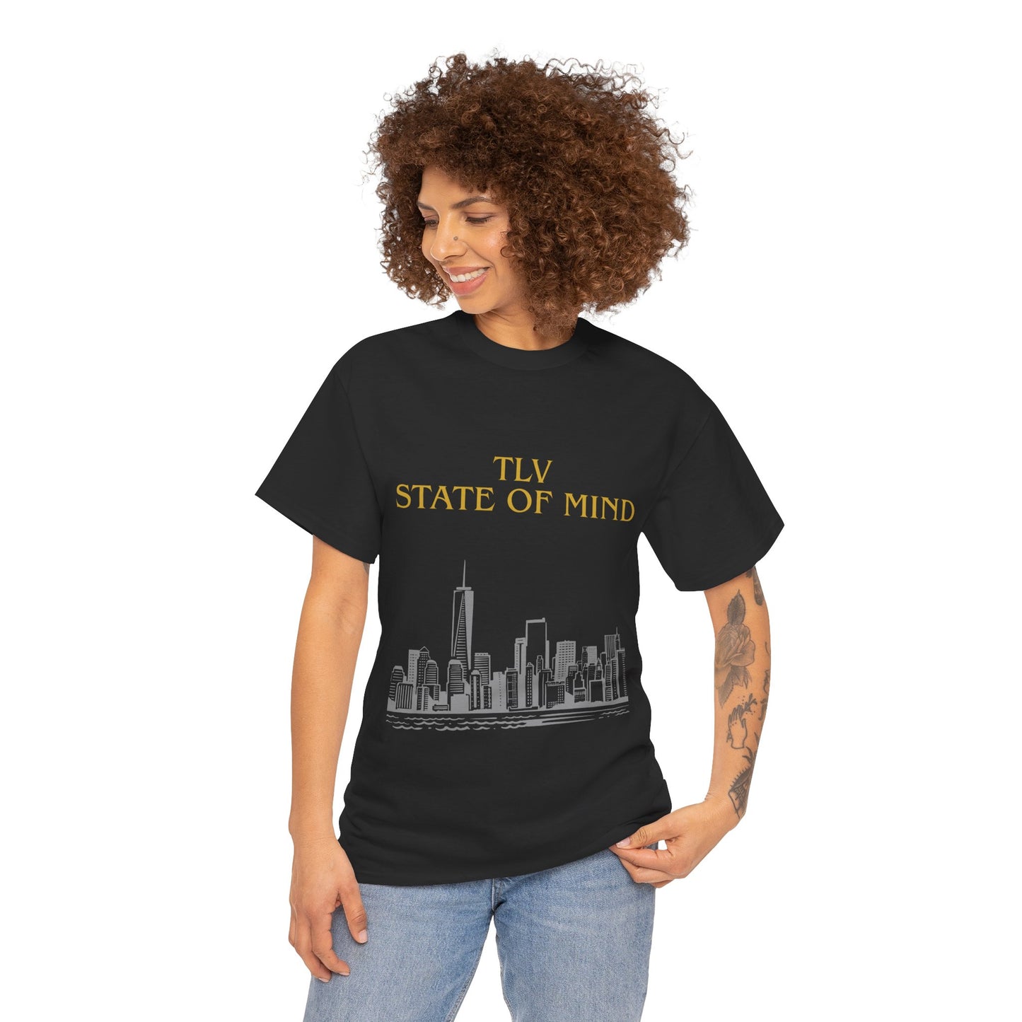 TLV State of Mind T-Shirt – Tel Aviv Skyline (Multiple Colors)