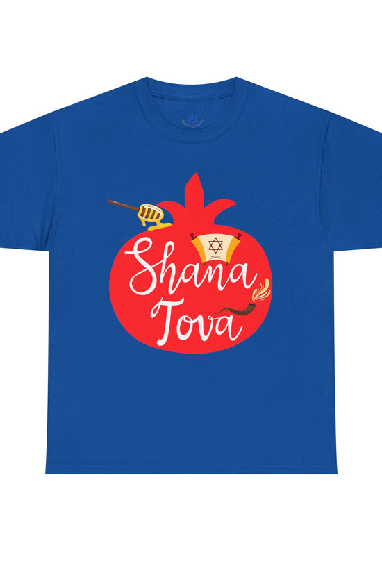 Shana Tova T-Shirt – Rosh Hashanah Pomegranate Design (Multiple Colors)