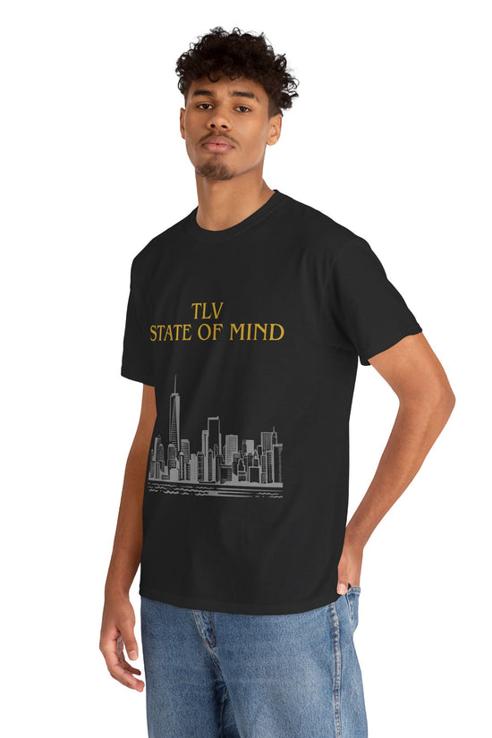 TLV State of Mind T-Shirt – Tel Aviv Skyline (Multiple Colors)